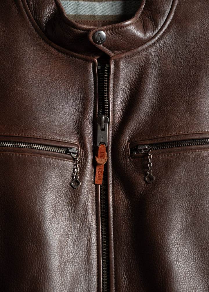 Bryce Cow Leather Jacket - Image 4