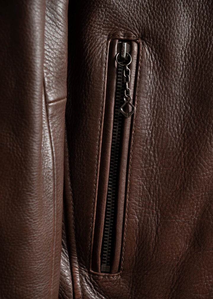 Bryce Cow Leather Jacket - Image 7