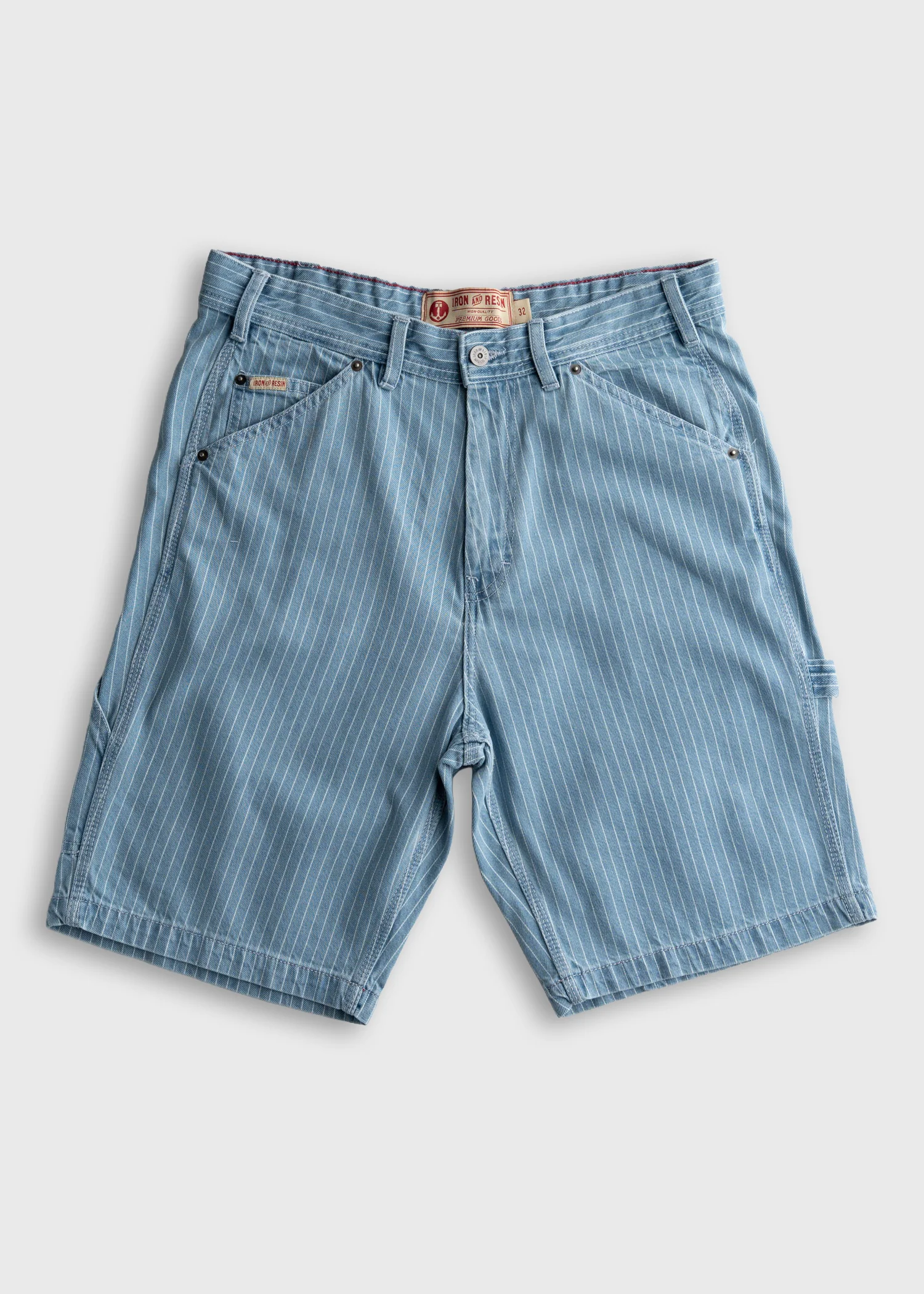 Dennis Striped Denim Short - Image 2