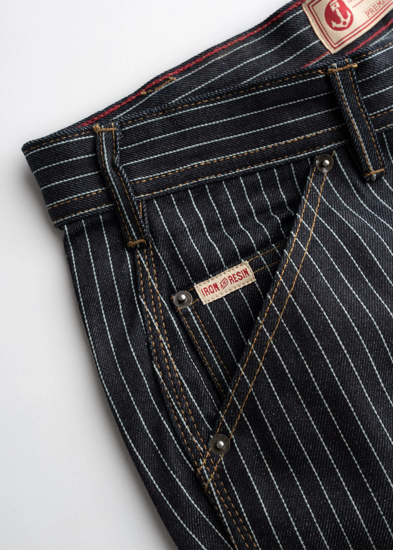 Dennis Striped Denim Short - Image 5
