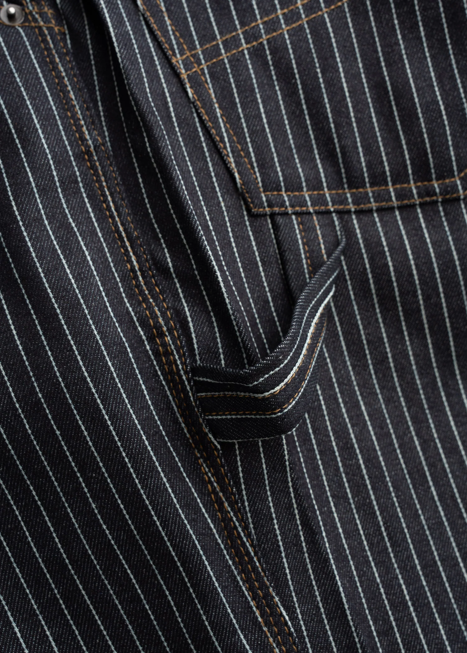 Dennis Striped Denim Short - Image 7