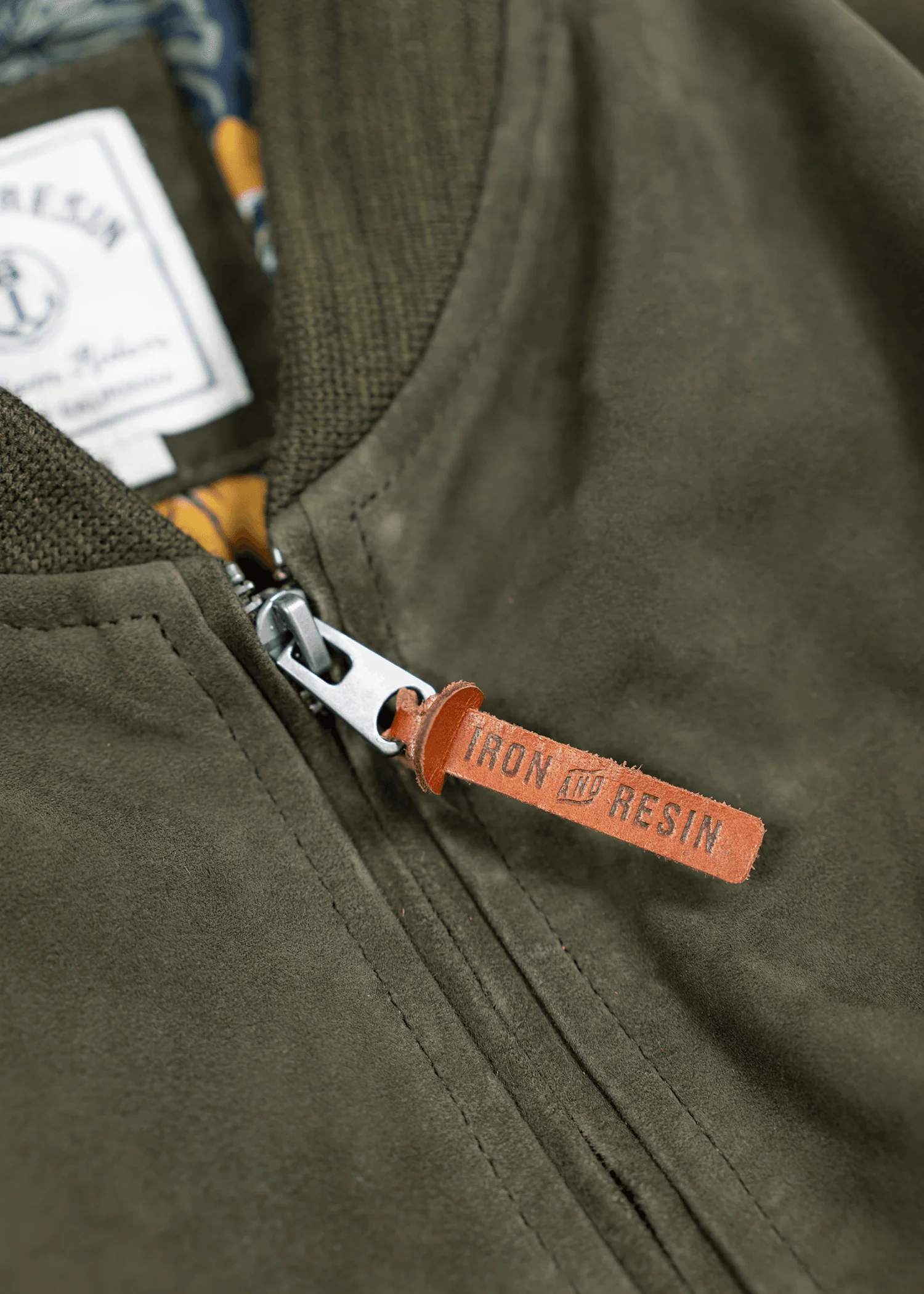 Goat Suede Bomber Jacket - Image 6
