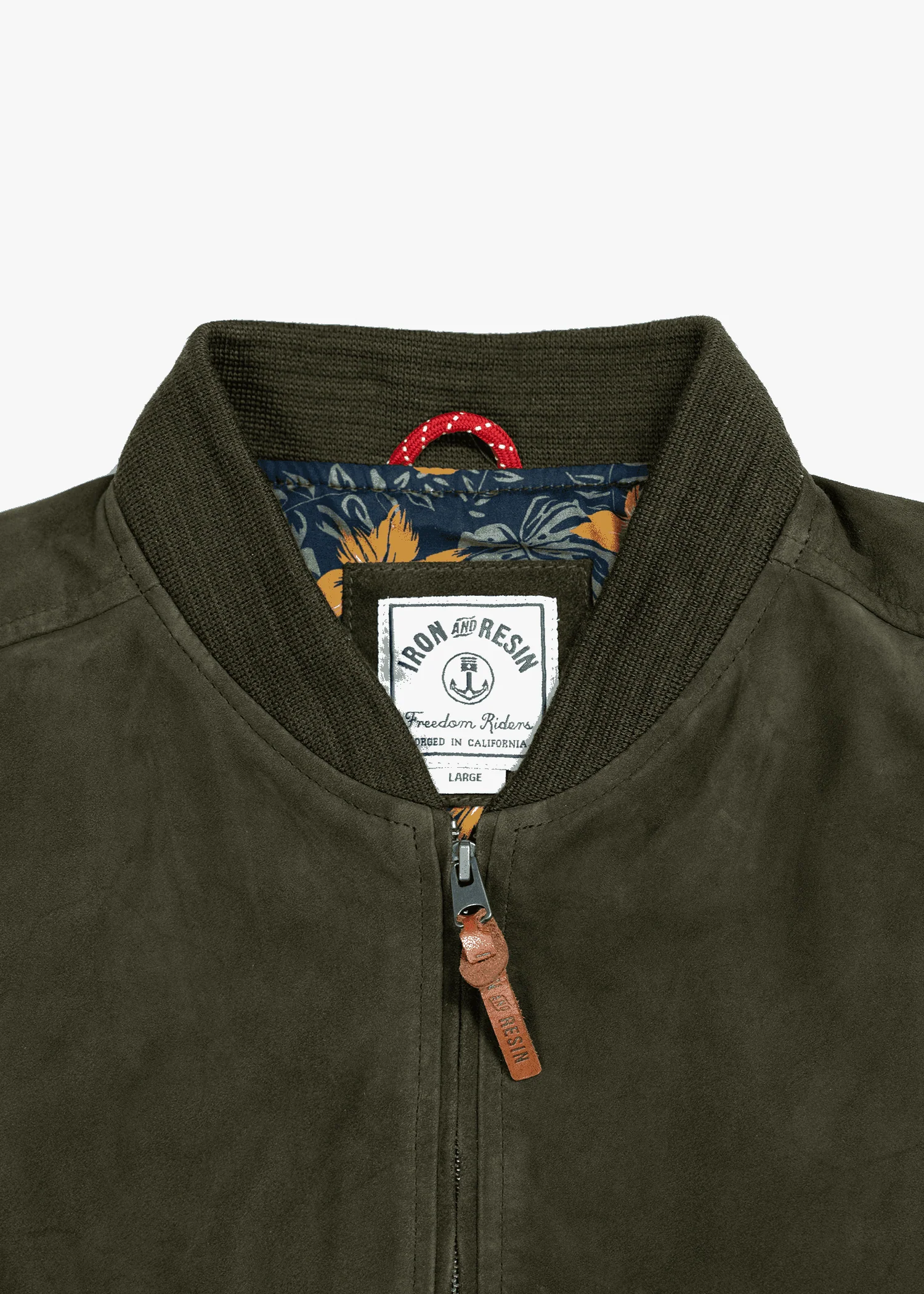 Goat Suede Bomber Jacket - Image 9