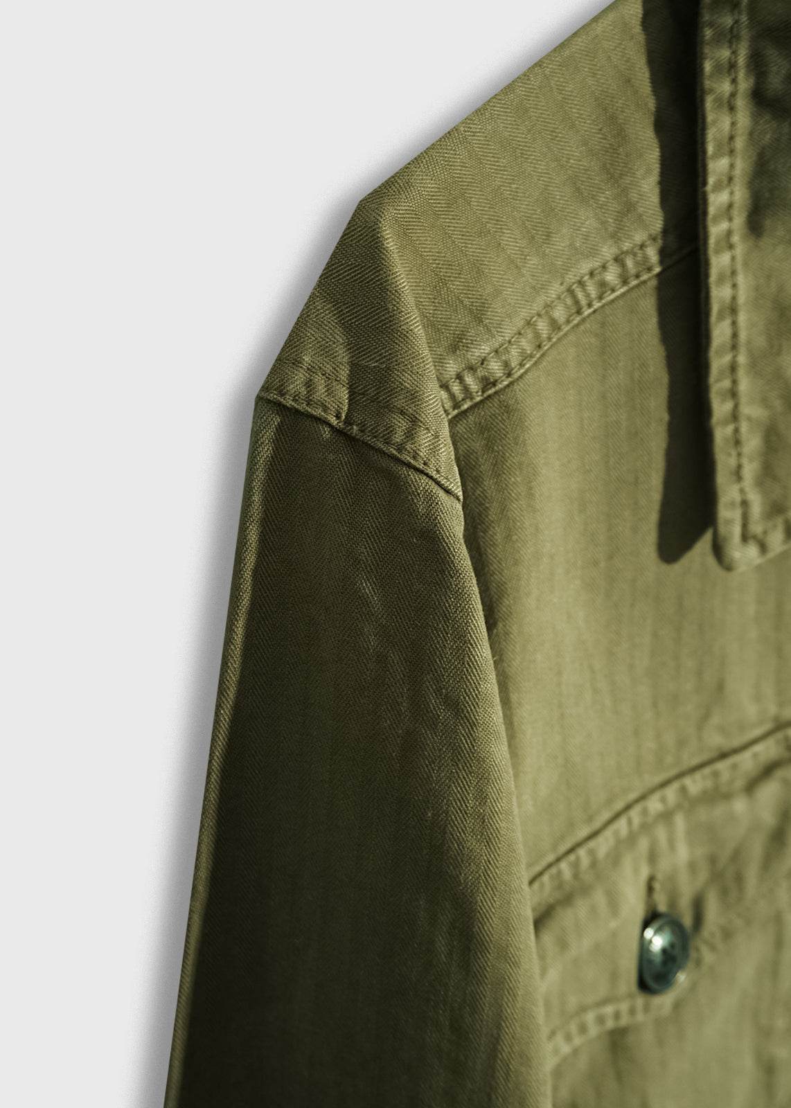 Herringbone Military Jacket - Image 5