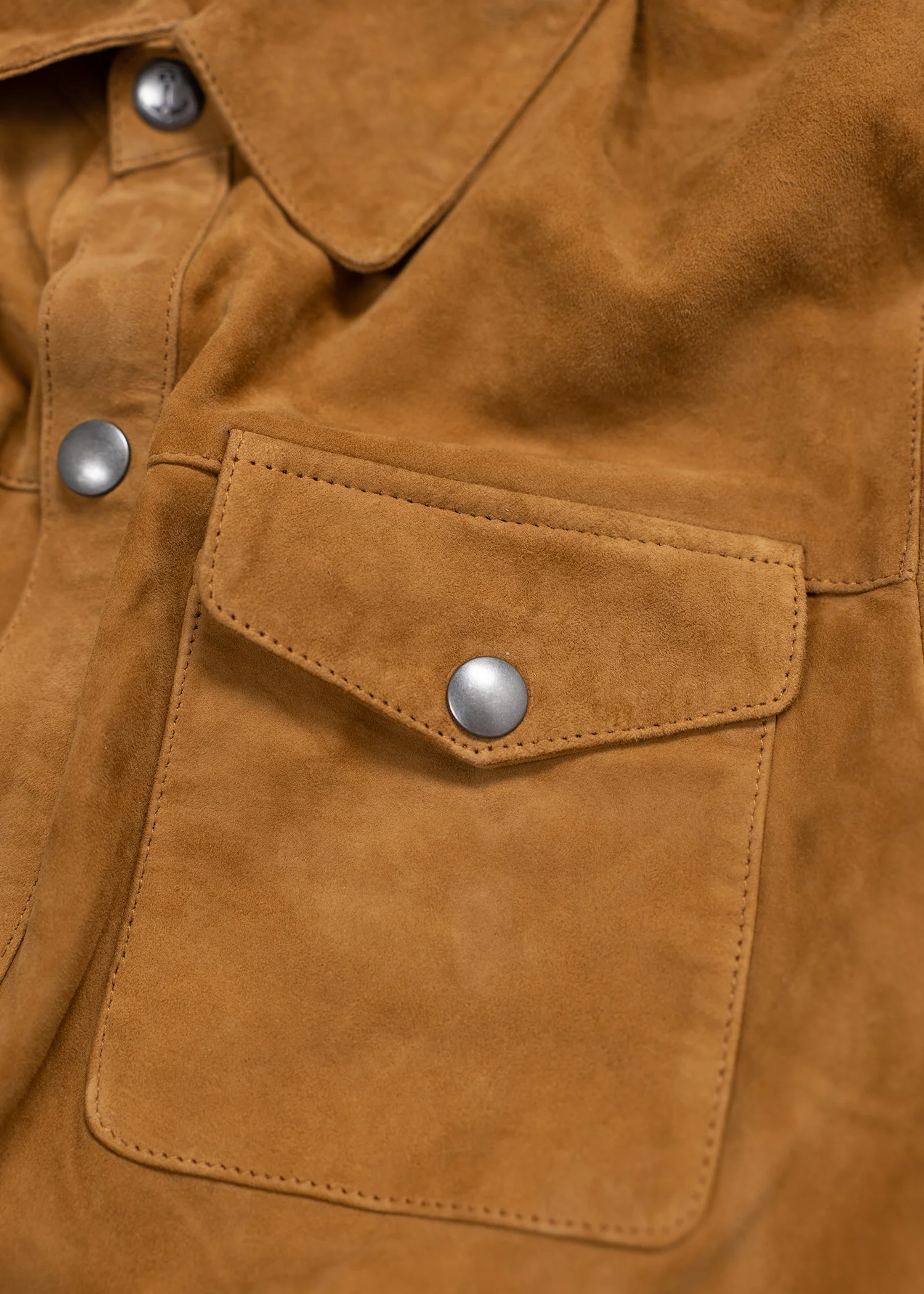 Goat Suede Roughneck Over Shirt - Image 4